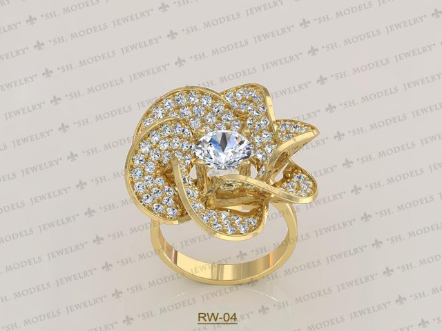 Womens Ring-RW-04 3D Model