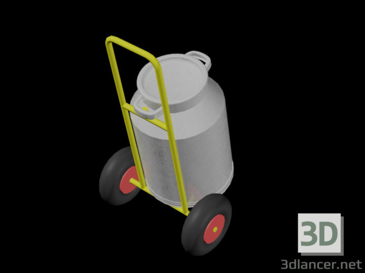 3D-Model 
Trolley for transportation of tanks