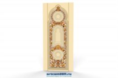 Luxury Classic baroque carved door 3D Model