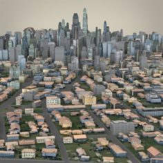 Metropolitan Cityscape 3D Model
