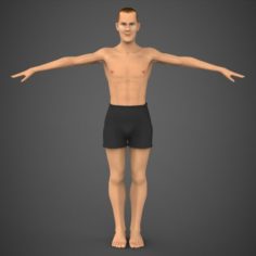 Male Character John 3D Model