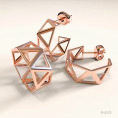Set ring and earrings 3D Model