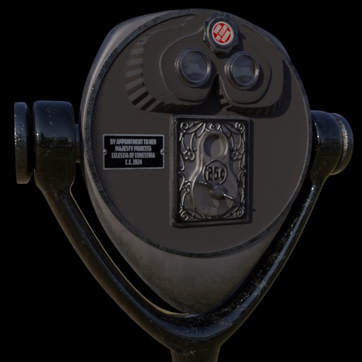 “Tower viewer” pay binoculars						 Free 3D Model