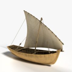 Dhow Boat 3D Model