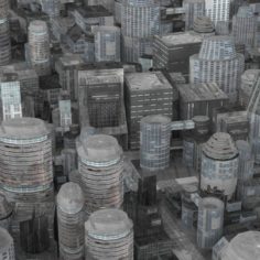 Realistic Science City 3D Model