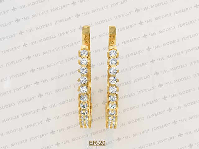 Earrings-21 Free 3D Model