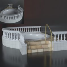 Bath for the SPA area 3D Model