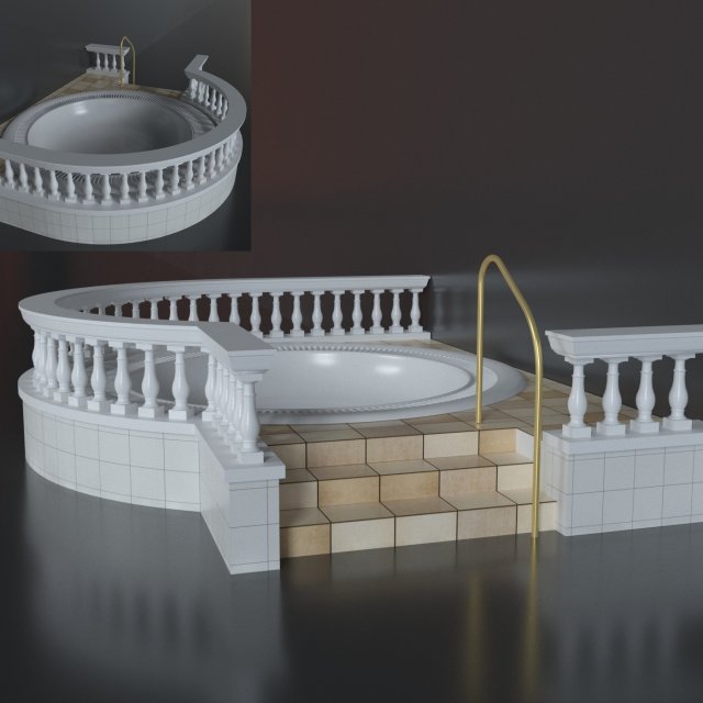 Bath for the SPA area 3D Model