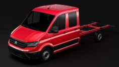 VW Crafter Chassi DoubleCab L3 2017 3D Model