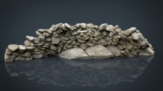 Stone Wall 3D Model