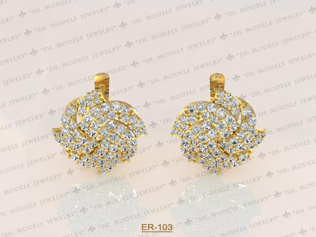 Earrings-103 3D Model