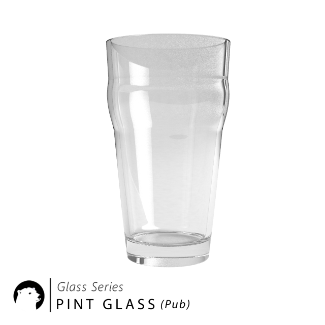 Glass Series – Pint Glass Pub 3D Model