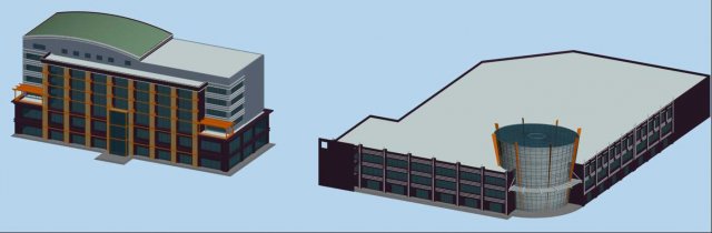 City planning office building fashion design – 394 3D Model