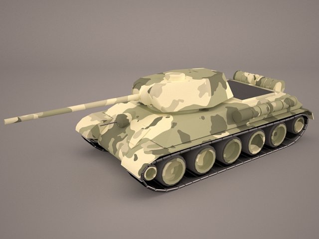 3D Tank Free 3D Model