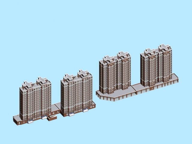 City government office building architectural design – 20 3D Model