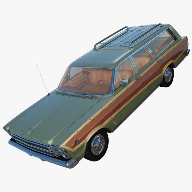 Ford Country Squire 1966 3D Model