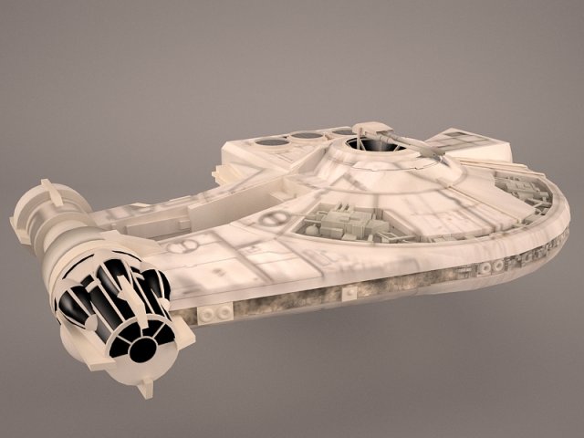 Millennium Falcon Space Ship Star Wars 3D Model