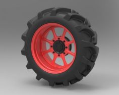 Wheel from Mud truck 3D Model