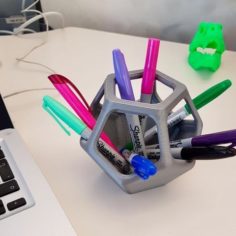 Dodecahedron Desk organizer 3D Print Model