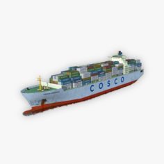 Cargo Ship COSCO 3D Model