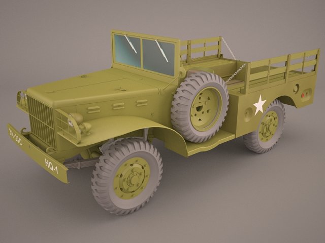 US Army Dodge WC-51 3D Model