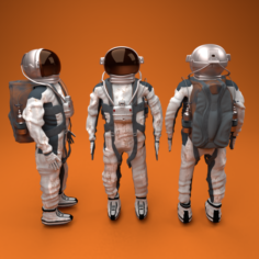 Astronaut rig Character 3D Model