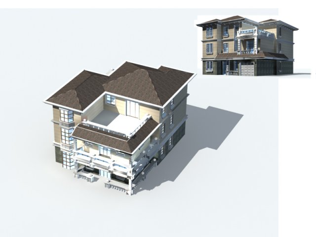 City – Villa 1187 3D Model