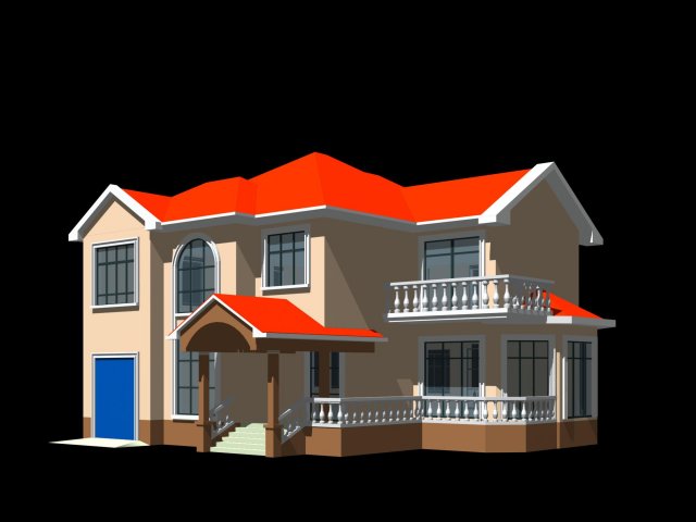 City – alone Villa 1114 3D Model