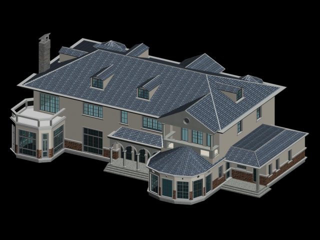 City – alone Villa 1193 3D Model