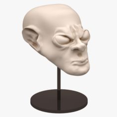 Alien Head Sculpt 3D Model