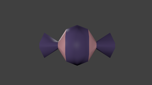 Lowpoly candy 02 3D Model