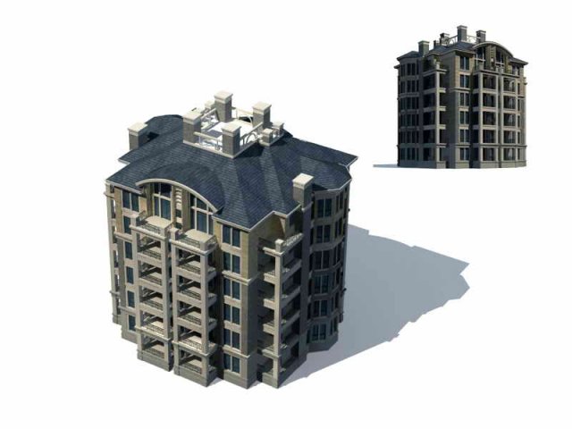 City Residential Garden villa office building design – 29 3D Model