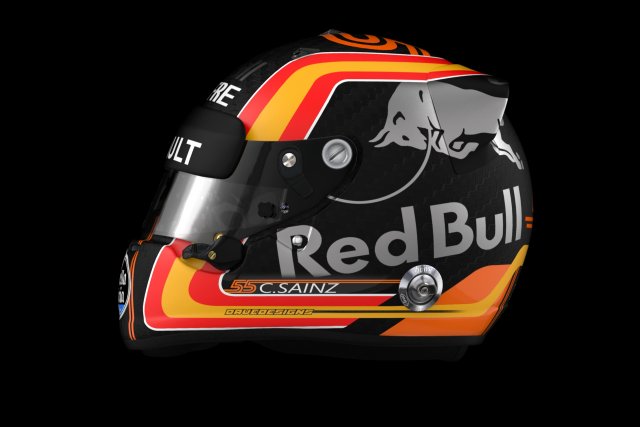 Helmet Arai GP6 2017 – Sainz USA version texture 3D Model