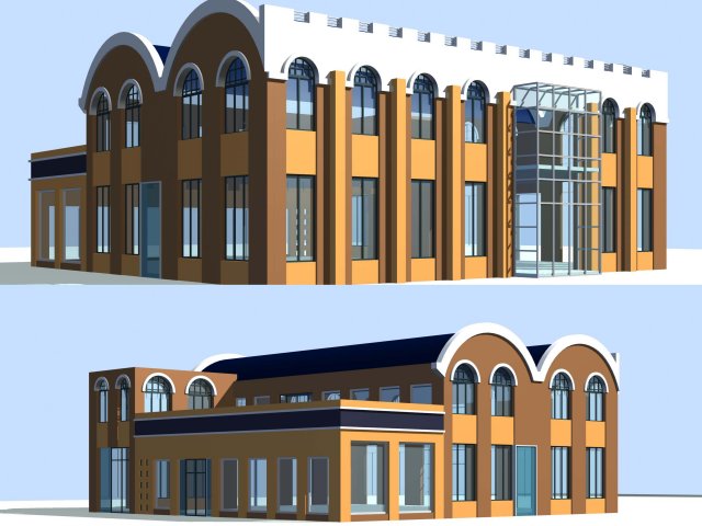 City planning office building fashion design – 393 3D Model