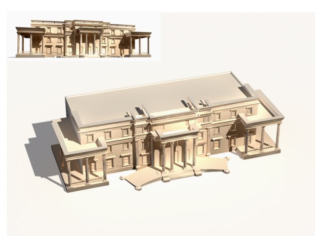 City ancient palace building luxury villas – 47 3D Model