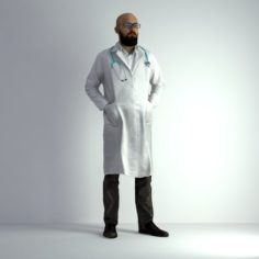 3D Scan Man Doctor 020 3D Model