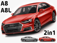 Audi A8 and A8L 3D Model