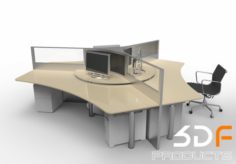 Office Furniture desk chair 3D Model