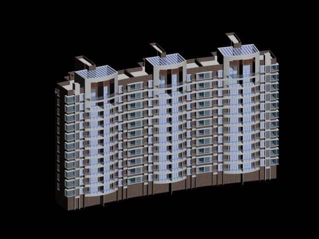 City government office building architectural design – 64 3D Model