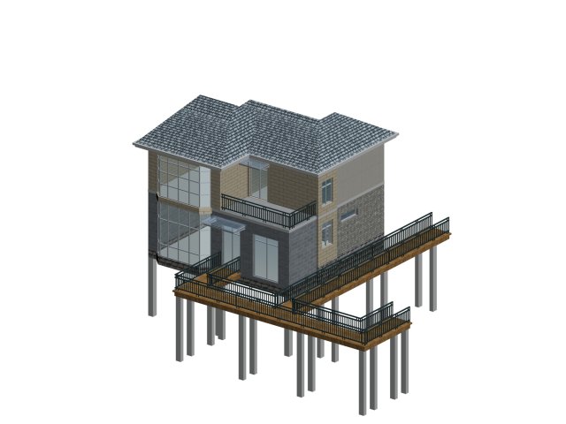 City – alone Villa 11198 3D Model