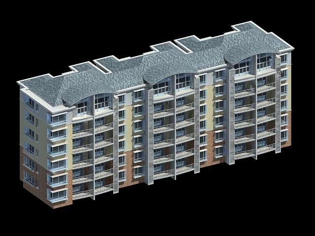 City Residential Garden villa office building design – 407 3D Model