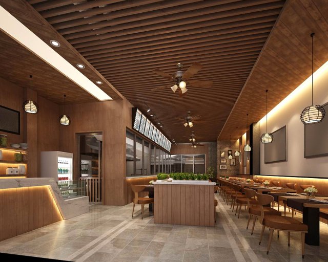 Restaurant teahouse cafe drinks clubhouse 108 3D Model