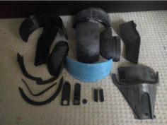 ShoreTrooper Helmet V2 (SeanKFields) Split to fit 200×200 build plate 3D Print Model