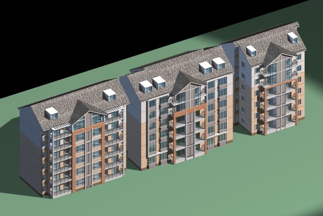 City Residential Garden villa office building design – 140 3D Model