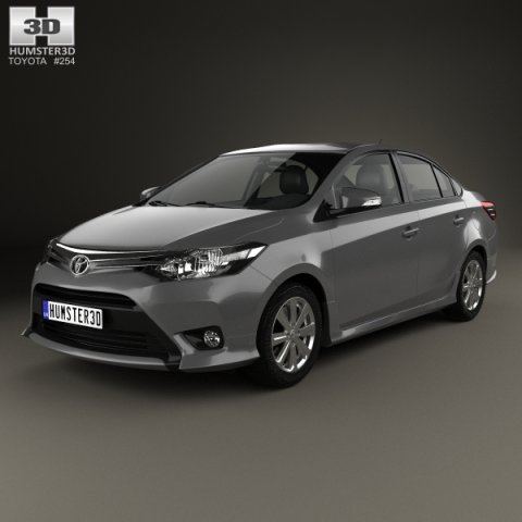 Toyota Yaris SE plus Sport sedan 2014 3D Model