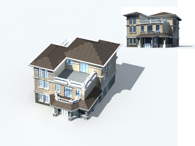 City – Villa 1186 3D Model