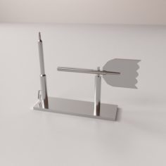 Tube Anemometer 3D Model