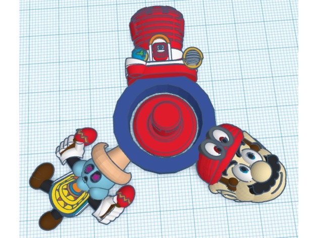 Mario Odyssey Spinner 3D Print Model