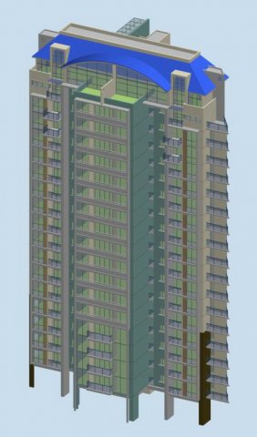 City government office building architectural design – 219 3D Model