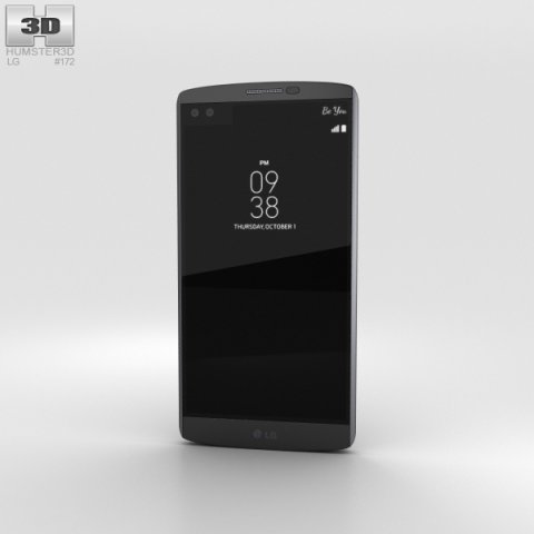 LG V10 Space Black 3D Model